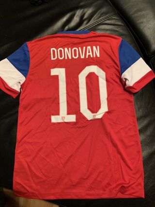 Landon Donovan Nike Authentic Soccer Jersey Mens Small World Cup 2014 Jersey 2