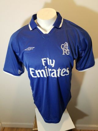 Chelsea Fc The Blues Soccer Jersey Shirt Umbro Fly Emirates Xl