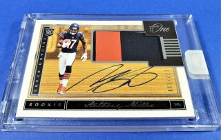 2018 Panini One Anthony Miller Rookie Auto Patch Signature Sp Jersey /99 Bears