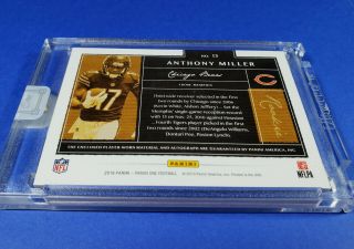 2018 PANINI ONE ANTHONY MILLER ROOKIE AUTO PATCH SIGNATURE SP JERSEY /99 BEARS 4
