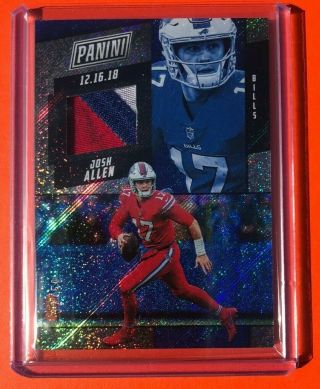 2019 Panini The National Josh Allen Rc 32/50 Game 12/16/18 3 Color Patch
