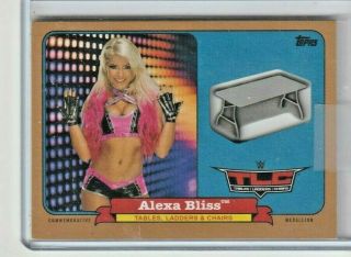 2018 Topps Heritage Table&ladders Chairs Alexa Bliss Sn /99