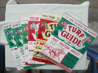 (6) Issues / 1955 - 1958 Turf Guide Magazines /