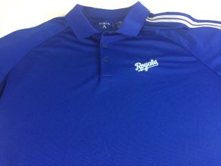 Kansas City Royals Polo Shirt Mens 2xl Dri - Fit Mlb Baseball Golf Casual Guys
