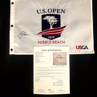 Jack Nicklaus Signed 2019 Us Open At Pebble Beach Golf Flag - U.  S.  Jsa Z27968