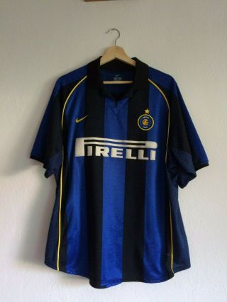 Internazionale Home Football Shirt 2001 - 2002 Size L