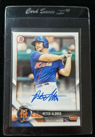 Peter Alonso 2018 Bowman Prospect Autograph Auto Pa - Pa York Mets Rookie Hot
