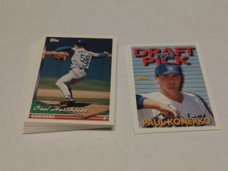 1994 Topps Los Angeles Dodgers Team Set With Traded - 29 Cards In Awesome Shape