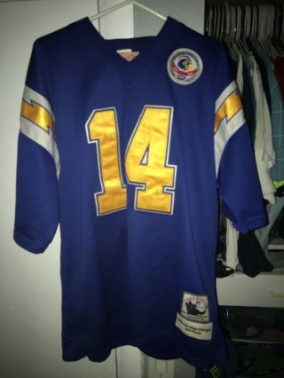 San Diego Charger Dan Fouts Jersey Sewn W Anniversary Patch L (48)