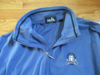 Ashworth 2003 US Open OLYMPIA FIELDS Embroidered 1/4 Zippered (LG) Jacket BLUE 3