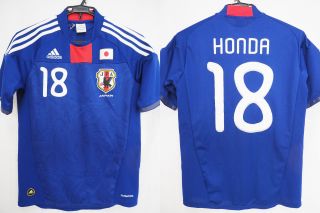 2010 - 2011 Japan Jfa Soccer Jersey Shirt Home Adidas Fifa World Cup Honda 18 S
