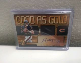 2019 Panini Gold Standard Mitch Trubisky Good As Gold Patch Auto /25 Bears