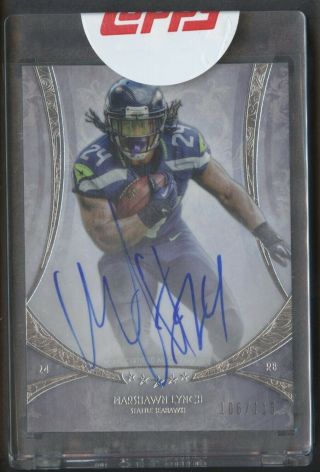 2013 Topps Five Star Marshawn Lynch Signed Auto 106/115 Seattle Seahawks