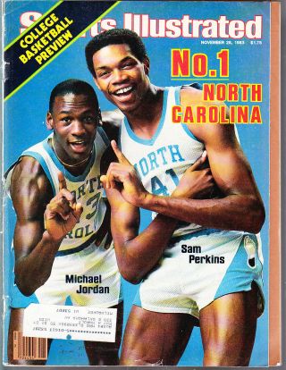 November 28,  1983 Michael Jordan Unc Tar Heels First Sports Illustrated