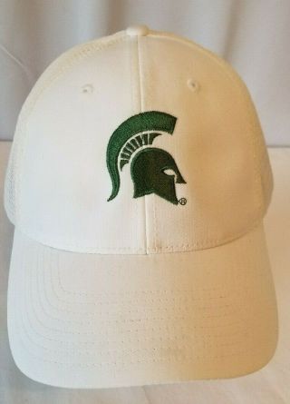 Michigan State Spartans White Hat Cap by Nike Golf Mesh Flex Fit 2