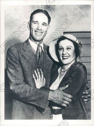1931 Texas League Baseball Club Hof Jerome Dizzy Dean Marries Press Photo