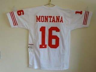 Joe Montana Signed Auto San Francisco 49ers White Jersey Jsa Autographed
