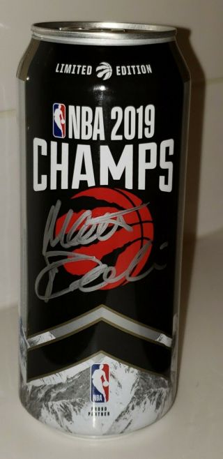 Matt Devlin Auto Toronto Raptors 2019 Nba Champions Limited Coors Light Beer Can