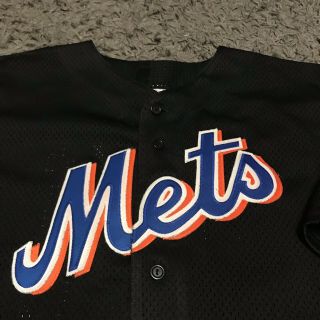 2000 World Series Mike Piazza York Mets Authentic MLB Jersey 2