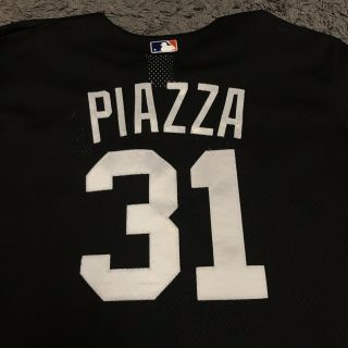 2000 World Series Mike Piazza York Mets Authentic MLB Jersey 7