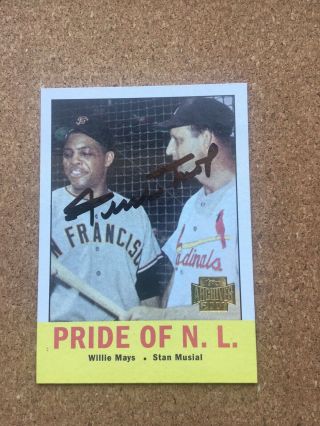 Willie Mays Signed Autographed Auto 1964 Topps Commemorative Reprint Say Hey