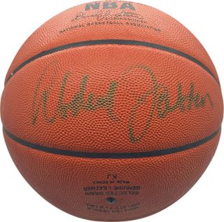 Kareem Abdul Jabbar Signed Autographed Leather Nba Basketball Jsa