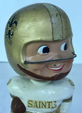 Orleans Saints 1960 ' s NFL Vintage Football Bobble Head Nodder Japan 2