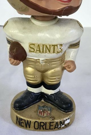 Orleans Saints 1960 ' s NFL Vintage Football Bobble Head Nodder Japan 3