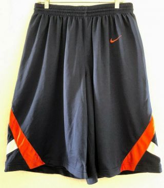 Nike University Of Virginia Basketball Shorts Sz Large Long Vintage 90’s Fab 5