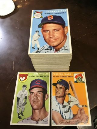 1954 Topps Baseball Set (128/250) Nm - Mt Bk $2985 Wow