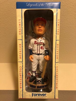 Forever Collectibles Mlb Eddie Mathews " Legends Of The Park " Bobblehead