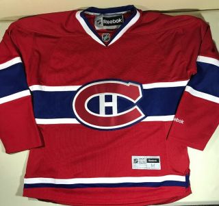 Montreal Canadiens Hockey Nhl Reebok Sewn Jersey Men’s Sz M 