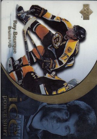 1997 - 98 (bruins) Upper Deck Ice Power Shift 77 Ray Bourque