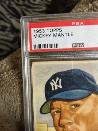 1953 Topps Mickey Mantle Psa Good 2 (mk) Card,  2nd Year Card  5