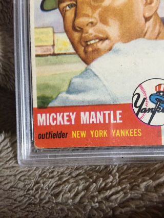 1953 Topps Mickey Mantle Psa Good 2 (mk) Card,  2nd Year Card  6
