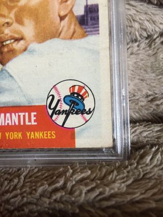 1953 Topps Mickey Mantle Psa Good 2 (mk) Card,  2nd Year Card  7