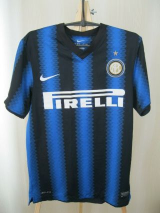 Inter Milan 2010/2011 Home Sz S Internazionale Nike Shirt Jersey Maillot Soccer