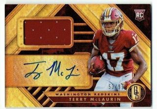 Terry Mclaurin 2019 Gold Standard Rookie Jersey Auto /99 - Redskins - Ohio State