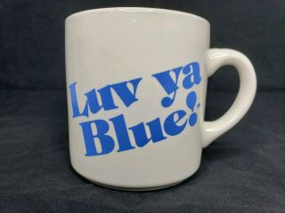 Vintage Houston Oilers Luv Ya Blue Coffee Mug Made In Usa