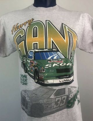 Vintage 90s Harry Gant Skoal Bandit Nascar Racing T Shirt Medium Single Stitch