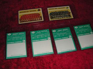 1960 Topps 132 Card Complete football set EM,  /NMMT 3