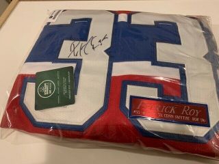 Patrick Roy Montreal Canadiens Autographed Hockey Jersey With