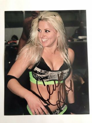 Wwe Nxt Candice Lerae Sexy Autographed 8x10 Photo Signed Wrestling Wrestlemania