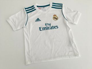 Cristiano Ronaldo Real Madrid 2017/18 Home Football Kit 6y Adidas Soccer Jersey