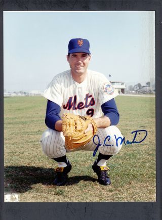 Jc Martin Signed 8x10 Color Photo 1969 Miracle York Mets