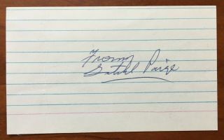 Satchel Paige Autograph Signed Index Card Psa Quickopinion - Likely