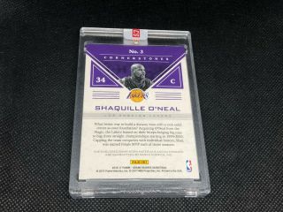2016 - 17 GRAND RESERVE CORNERSTONES SHAQUILLE O ' NEAL JERSEY PATCH AUTO /35 2