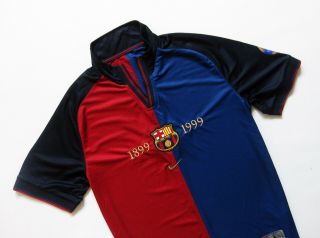 Barcelona Nike 1999 - 2000 Football Shirt Centenary Jersey Vtg Size L