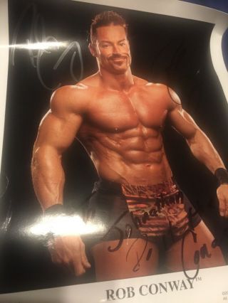 Rob Conway Worn Wrestling Trunks Autographed Wcw Nwa 7