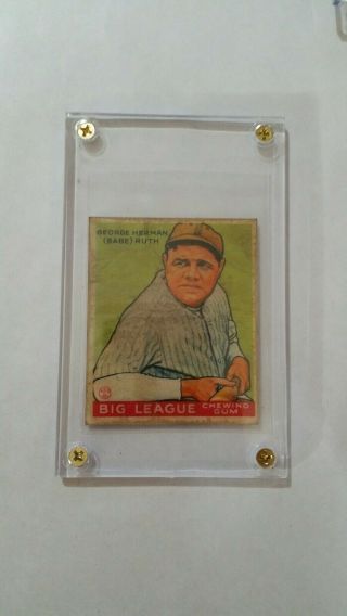 1933 Goudey Babe Ruth 181 Baseball Card